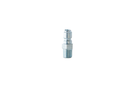 QUICK CONNECT PLUG - 1/4" MALE NPT - PLATED STEEL