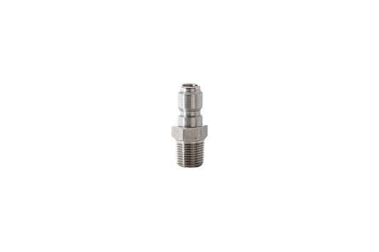 QUICK CONNECT PLUG - 1/4" MALE NPT - STAINLESS STEEL