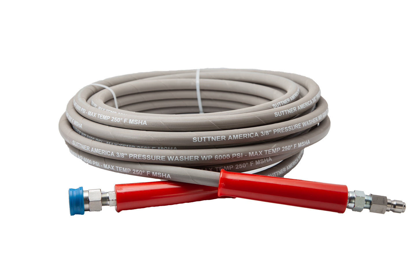 SUTTNER 3/8" X 50' 6000 PSI HOSE ASSEMBLY (GREY)