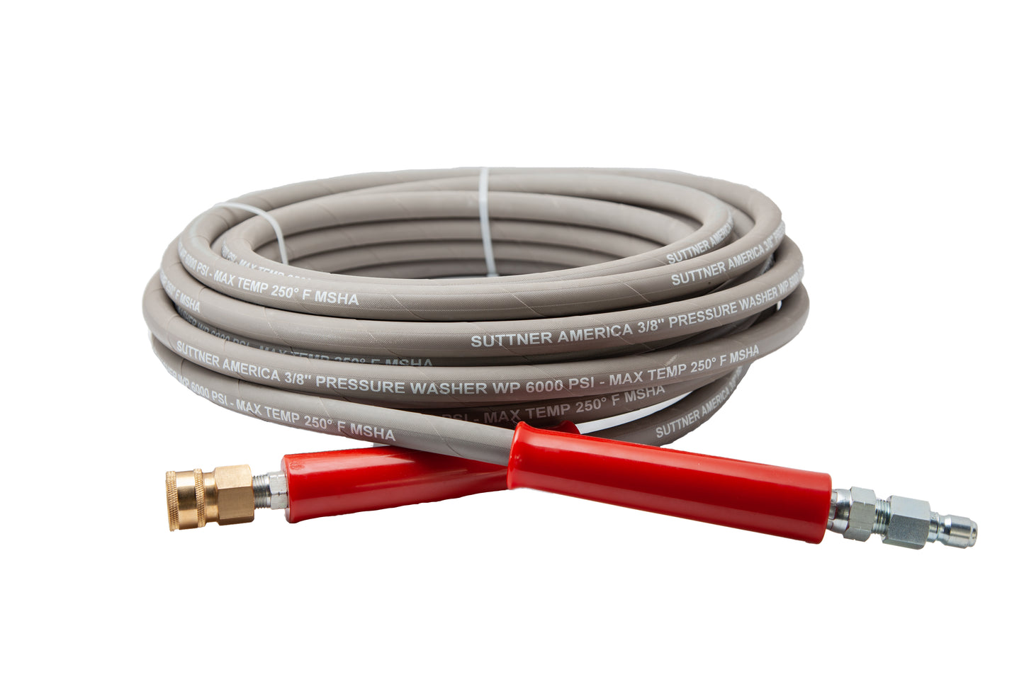 SUTTNER 3/8" X 50' 6000 PSI HOSE ASSEMBLY (GREY)