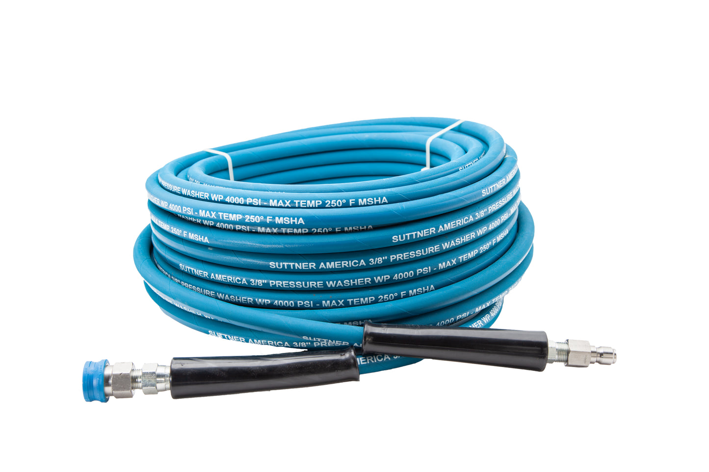 SUTTNER 3/8" X 100' 4000 PSI HOSE ASSEMBLY (BLUE)