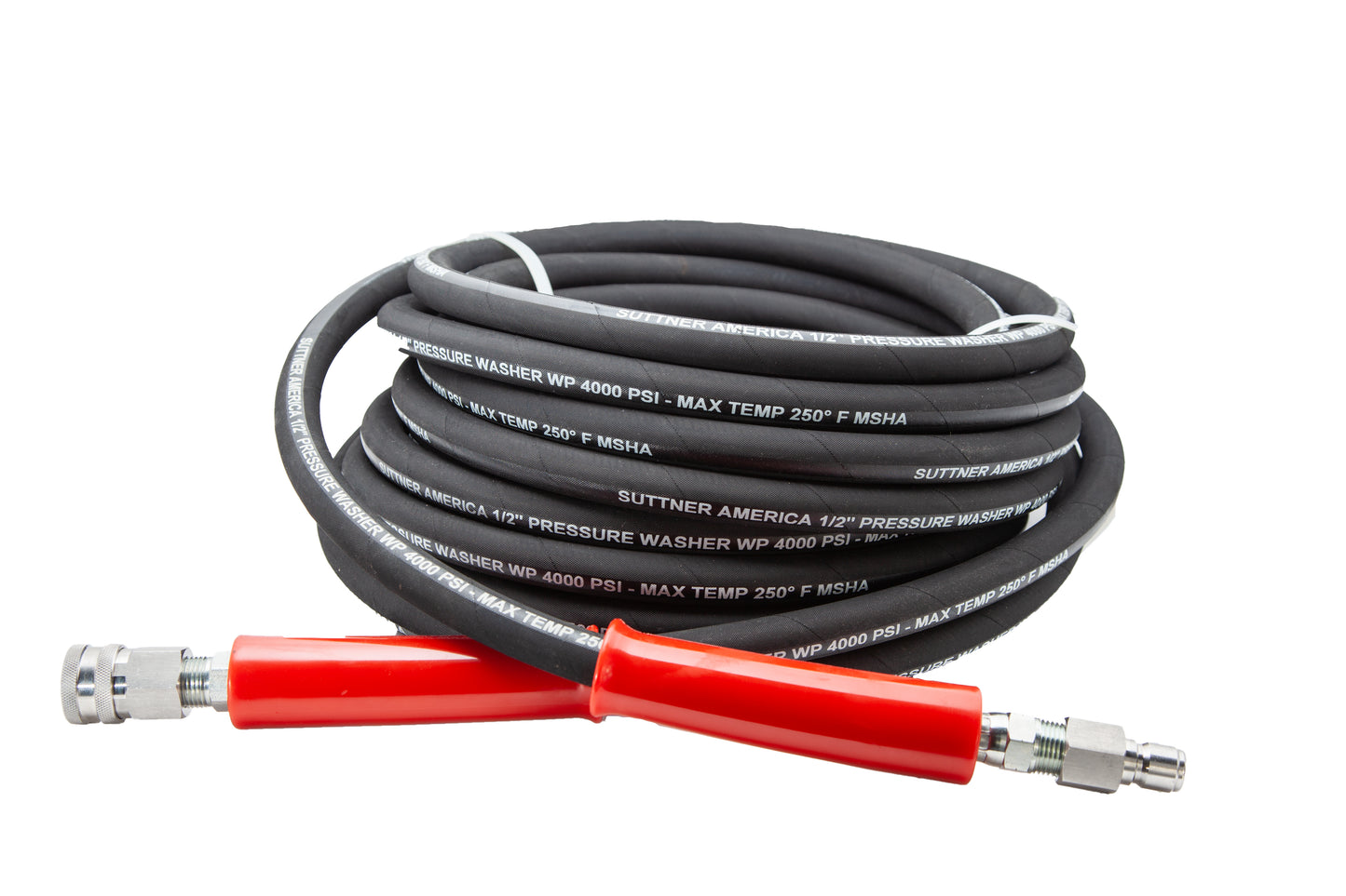 SUTTNER 1/2" X 50' 4000 PSI HOSE ASSEMBLY (BLACK)