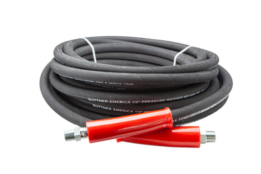 SUTTNER 1/2" X 50' 6000 PSI HOSE ASSEMBLY (BLACK)