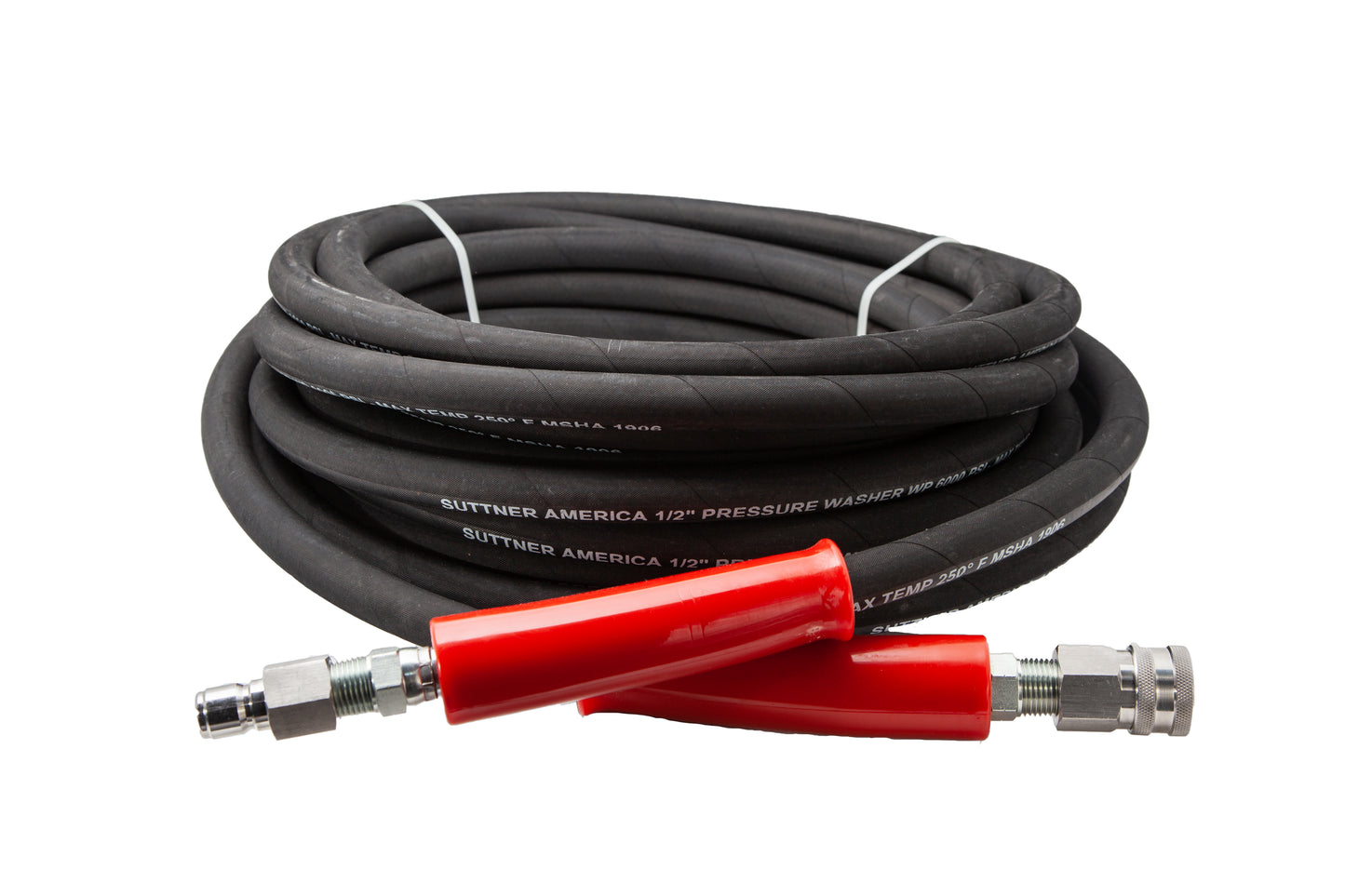 SUTTNER 1/2" X 50' 6000 PSI HOSE ASSEMBLY (BLACK)