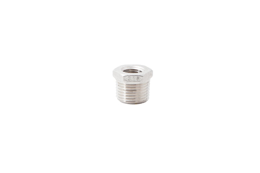 STAINLESS STEEL 1/2" NPT - 1/4" FNPT REDUCER BUSHING