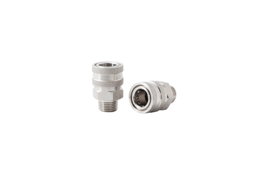 QUICK CONNECT COUPLER - 1/2" MALE NPT - STAINLESS STEEL