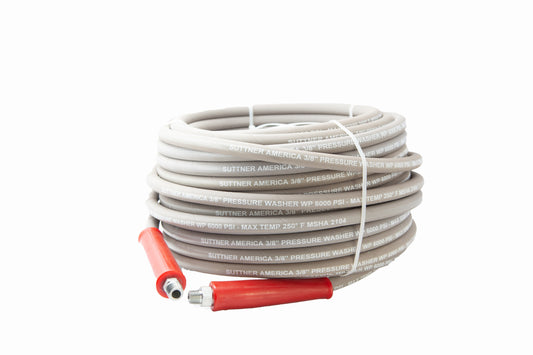 SUTTNER 3/8" X 100' 6000 PSI HOSE ASSEMBLY (GREY)