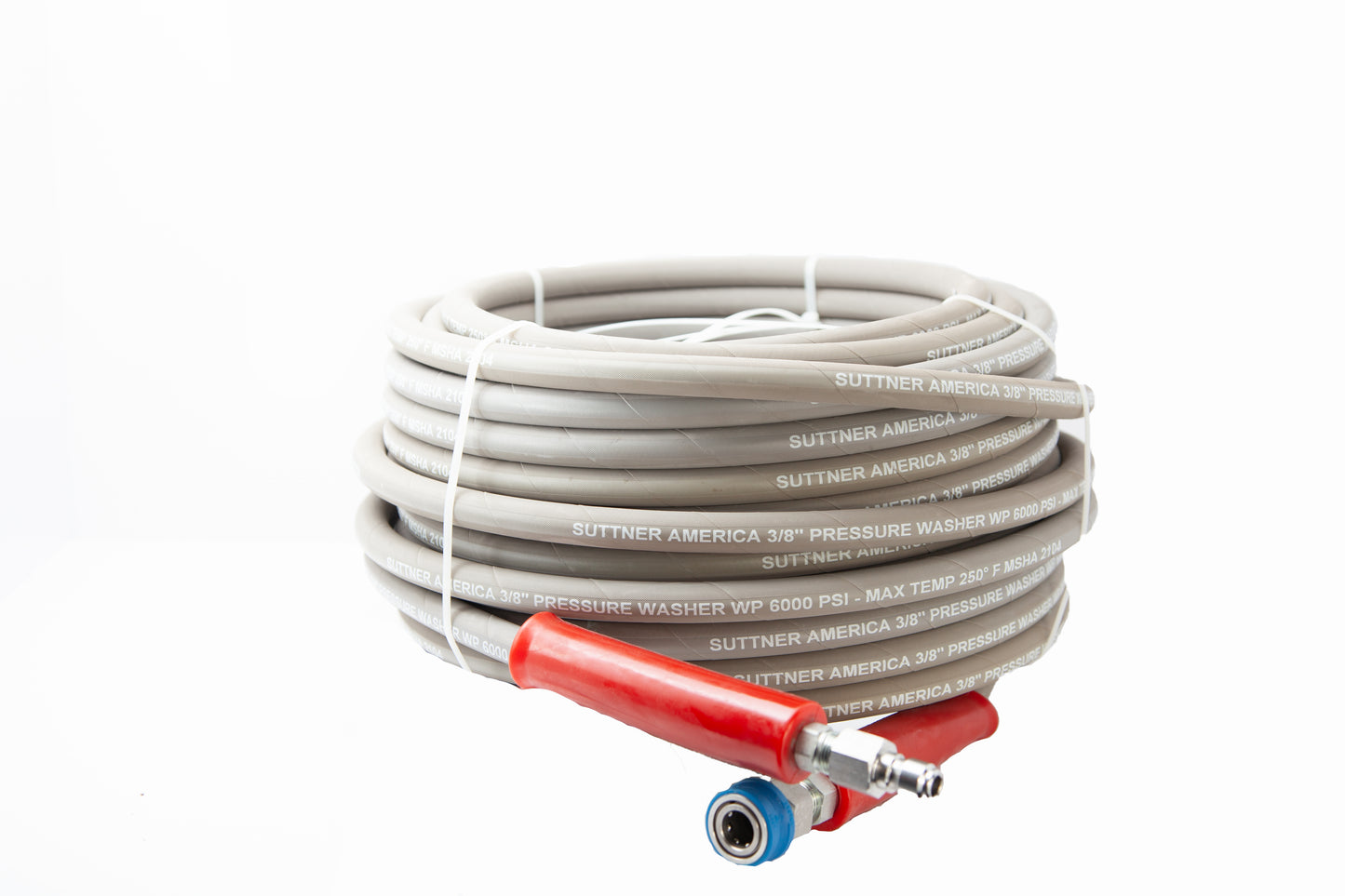 SUTTNER 3/8" X 100' 6000 PSI HOSE ASSEMBLY (GREY)