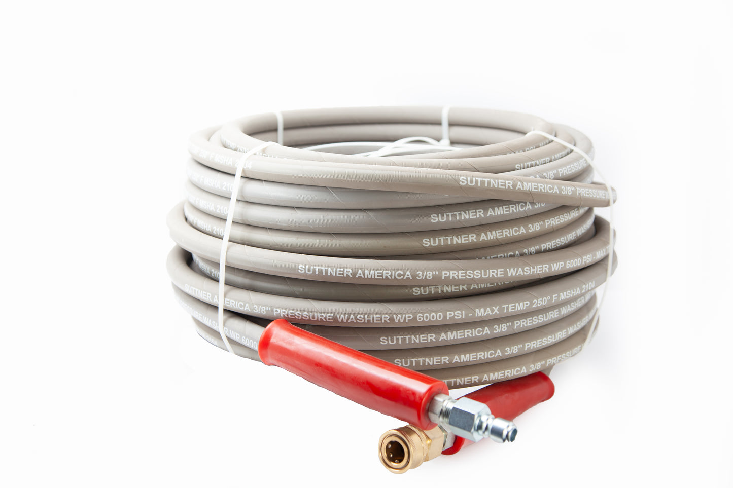 SUTTNER 3/8" X 100' 6000 PSI HOSE ASSEMBLY (GREY)