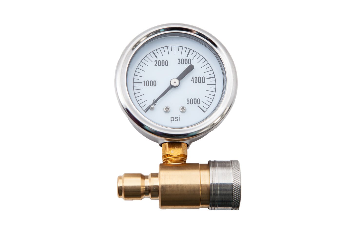 BE POWER EQUIPMENT QUICK CONNECT PRESSURE GAUGE 5000 PSI