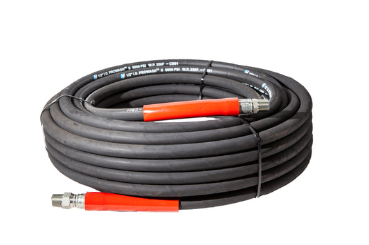 PROWASH 1/2" X 100' 6000 PSI HOSE ASSEMBLY (BLACK)